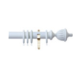 H4141F MIS Fluted Urn Finials With Brass Brackets 1 1