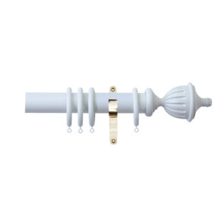 H4141F MIS Fluted Urn Finials With Brass Brackets 1 1