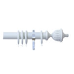 H4141F MIS Fluted Urn Finials With Chrome Brackets 1