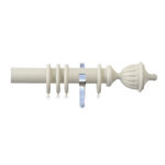 H4141F SAN Fluted Urn Finials With Chrome Brackets 1