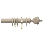 H4141F TRU Fluted Urn Finial With Brass Brackets 1 1