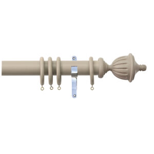 H4141F TRU Fluted Urn Finials With Chrome Brackets 1