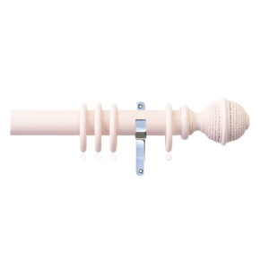 H4142F BSH Woven Rope Finial With Chrome Brackets 1