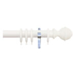 H4142F COT Woven Rope Finial With Chrome Brackets 1