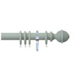 H4142F HAZ Woven Rope Finial With Chrome Brackets 1
