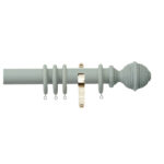 H4142F Haze Woven Rope Finial With Brass Brackets
