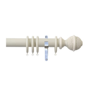 H4142F SAN Woven Rope Finial With Chrome Brackets 1