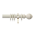 H4142F Sand Woven Rope Finial With Brass Brackets