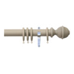 H4142F TRU Woven Rope Finial With Chrome Brackets 1