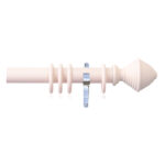 H4143F Blush Hive Finials With Chrome Brackets