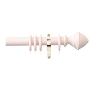 H4143F Blush Hive Finials With Brass Brackets