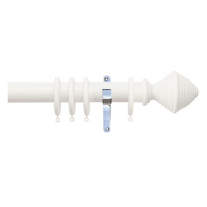 H4143F Cotton Hive Finials With Chrome Brackets