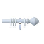 H4143F Mist Hive Finials With Chrome Brackets