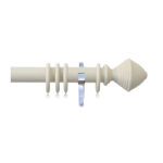 H4143F Sand Hive Finials With Chrome Brackets
