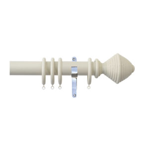 H4143F Sand Hive Finials With Chrome Brackets