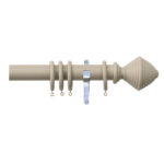 H4143F Truffle Hive Finials With Chrome Brackets