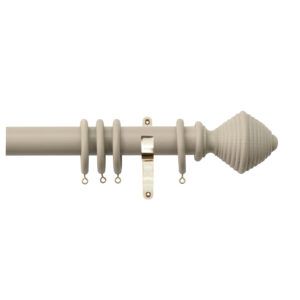 H4143F Truffle Hive Finials With Brass Brackets
