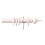 H4145F Blush Minaret Finials With Chrome Brackets 1