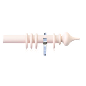 H4145F Blush Minaret Finials With Chrome Brackets 1