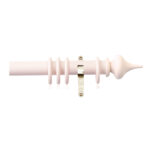 H4145F Blush Minaret Finials With Brass Brackets 1