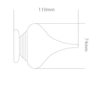 H4145F Minaret Finial Dimensions