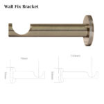 bracket 11cm BB Lunar Curtain Poles by  from  Design JR