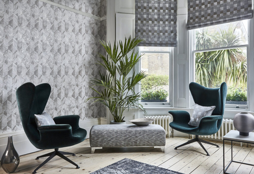 chisel PT wallpaper pewter
