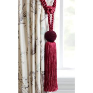 laura ashley Theodora tassel tieback cranbery 1