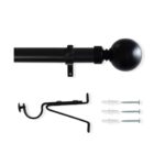 Laura Ashley 28mm Ball End Eyelet Pole Black 1 1
