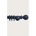 Laura Ashley 35mm Ribbed Ball Pole Midnight 2