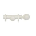 Laura Ashley 35mm Ribbed Ball Pole Soft Natural 3