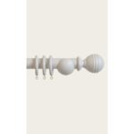 Laura Ashley 35mm Ribbed Ball Pole Steel 3