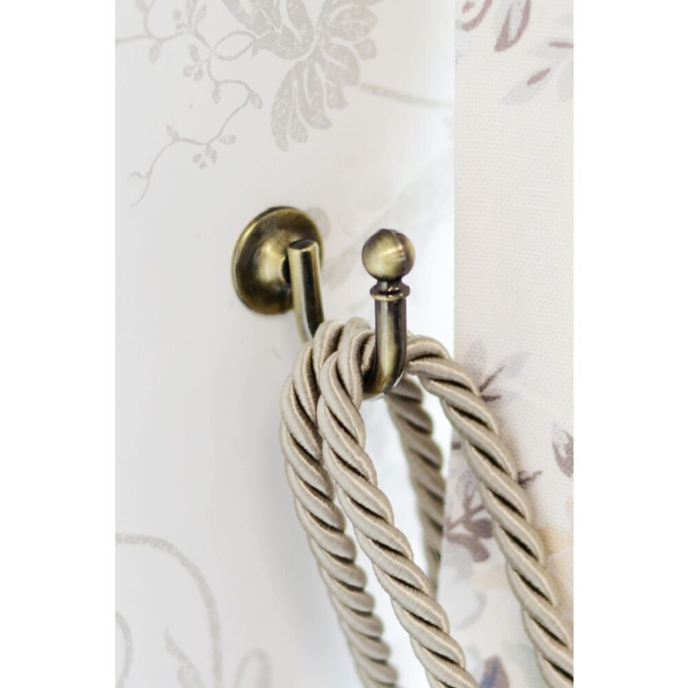 Laura Ashley Classic Tieback Hook Antique Brass 1 1