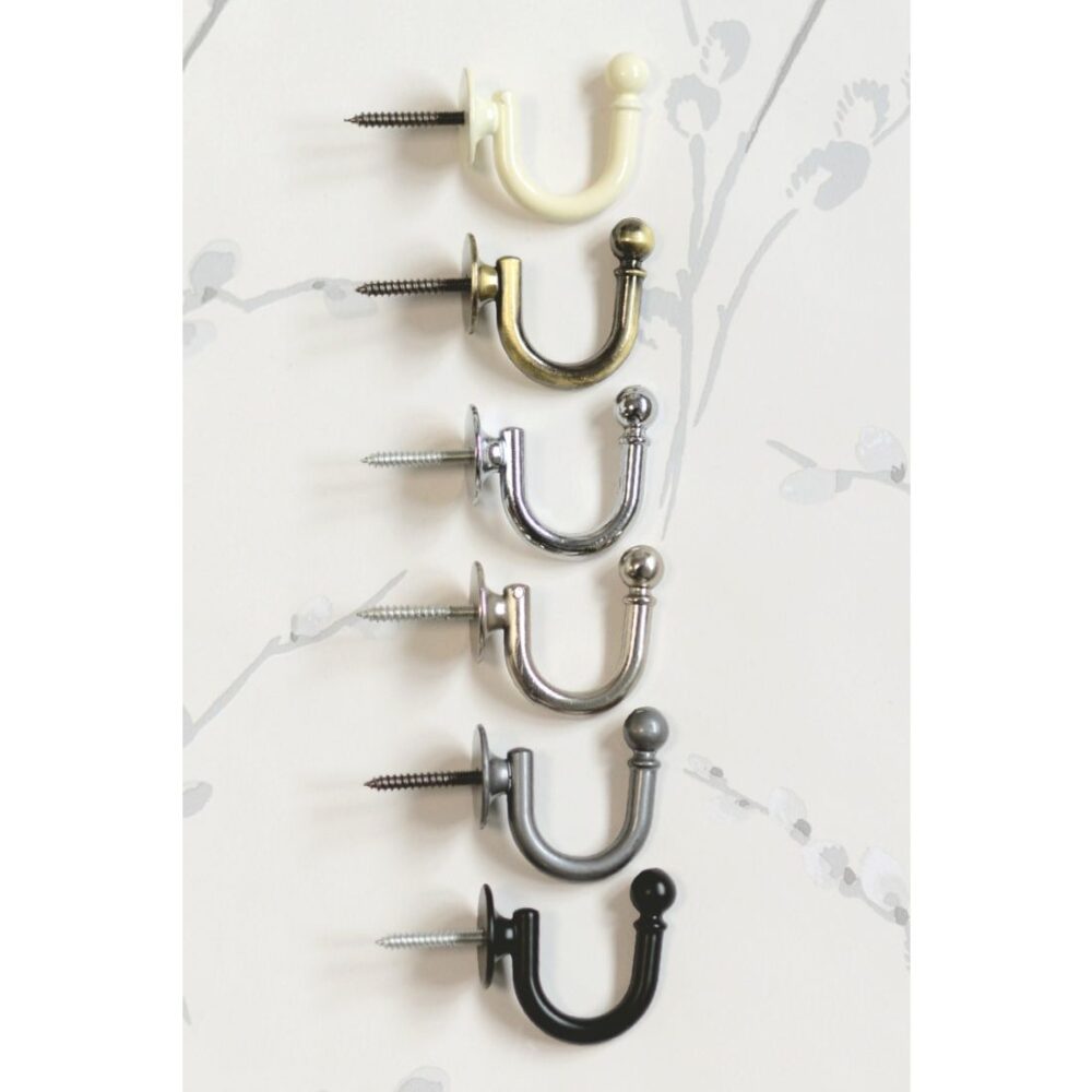 Laura Ashley Classic Tieback Hook Antique Brass 2 1