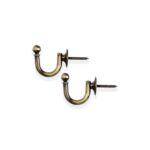 Laura Ashley Classic Tieback Hook Antique Brass 3