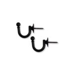 Laura Ashley Classic Tieback Hook Black 2