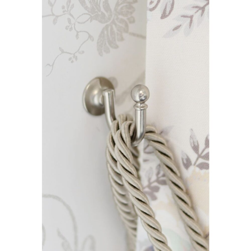 Laura Ashley Classic Tieback Hook chrome matt nickel 1 1