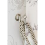 Laura Ashley Classic Tieback Hook chrome matt nickel 1 1
