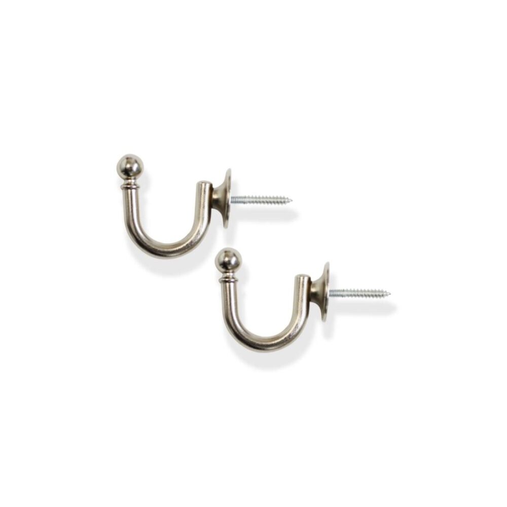 Laura Ashley Classic Tieback Hook chrome matt nickel 2