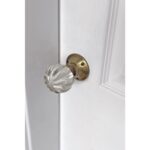 Laura Ashley Vivien Mortice Knob Antique Brass Pair 1 1