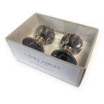 Laura Ashley Vivien Mortice Knob Antique Brass Pair 2 1