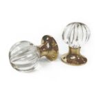 Laura Ashley Vivien Mortice Knob Antique Brass Pair 3